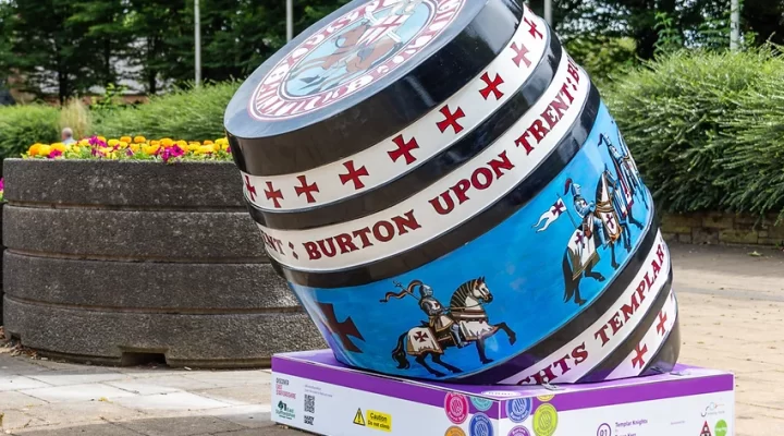 Barrel in town centre